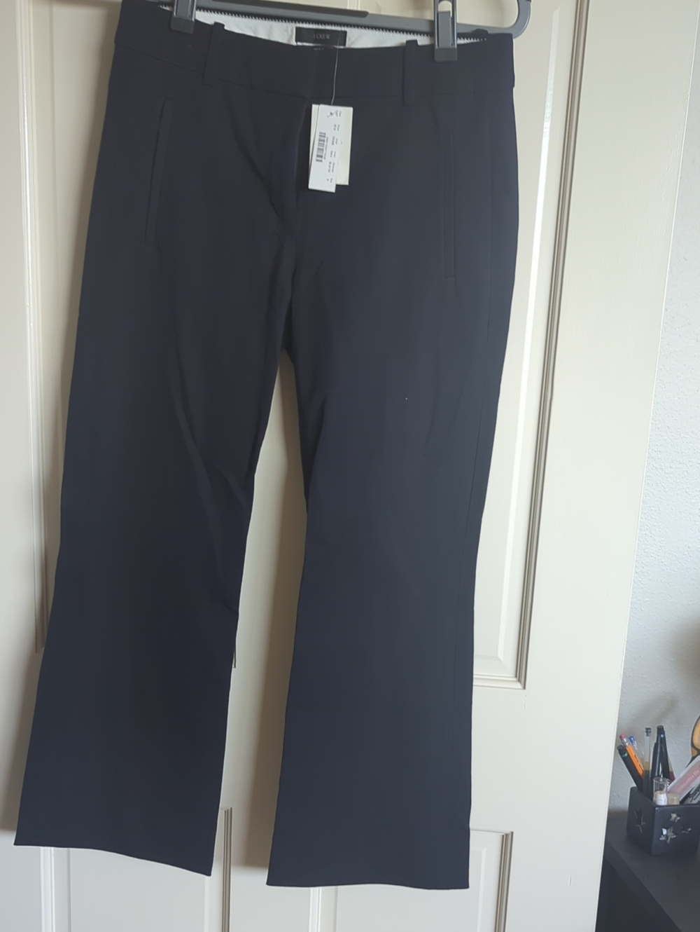 NWT J. Crew Teddy Kick Flair Slacks Navy Size 0